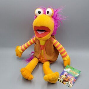 Fraggle Rock Gobo Plush Doll Stuffed Animal Explorer in Brown Vest 16 inch